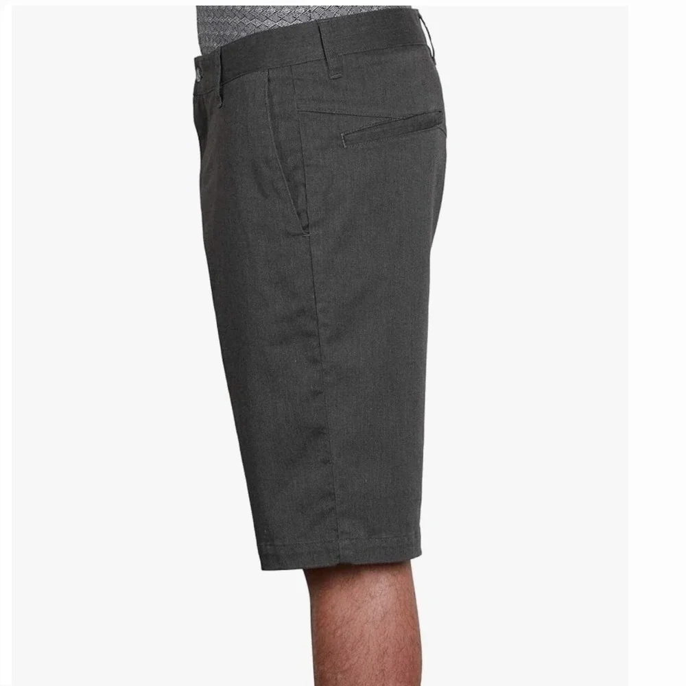 NWT Volcom Vmonty Stretch 22 Chino Shorts Mushroom Brown Mens Size 36 A09117V3